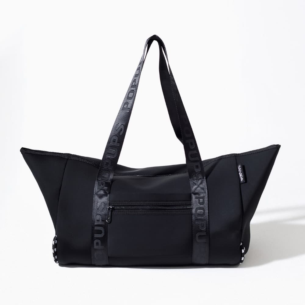 XL Zipper Tote Black